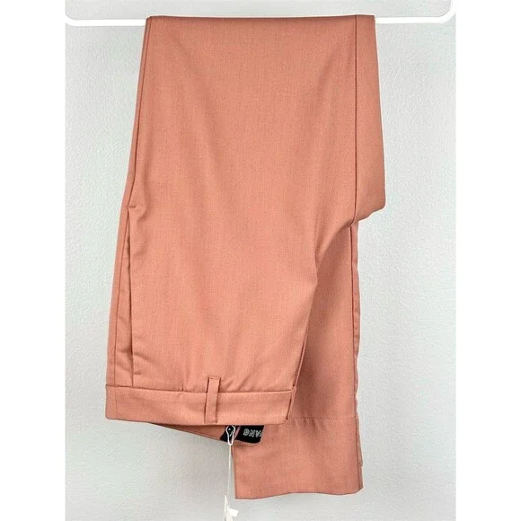 Wildfang The Empower Trouser Pants Women’s Rose Brown Slim Straight - Picture 5 of 12